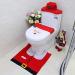 Christmas Toilet Seat Cover Decoration Toilet Case Bathroom Mat Elf New Year Decor Elk Snowman Santa Claus with Floor Mat Three-Piece Sets for Christmas Themed Party Decorate - Buy Online on GoSupps.com