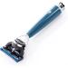 Buy M HLE Rytmo Shaving Set - 3 Pieces Pure Badger Hair Brush & Gillette-Compatible Holder with Bowl Premium Petrol Resin Handle - International Shipping Available - Buy Online on GoSupps.com