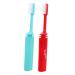 Minkissy 2 STK foldable travel toothbrush travel toothbrush oral hand toothbrush soft toothbrushes for children toothbrush for gum care foldable toothbrush oral brush mini travel
