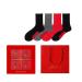 Chinese New Year Red Socks Men's Cotton Socks Sports Socks 2022 Spring Festival Good Luck Socks 4 Pairs (Color : Style 5 Size : 39-44) 39-44 Style 5