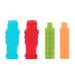 Pencil Topper for Kids Yuccer 4 Pack Healthy Material Silicone Pencil Topper Autism Toy (Gray + Blue + Green + Orange)
