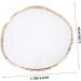VICASKY Planche De M lange Pour Nail Art Palette Manucure Blanche Ronde Bord Dor En Agate Cristal Pour Salon De Beaut Usage Professionnel Et Amateur - Buy Online on GoSupps.com