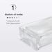 Enenes 8Pcs Portable Square Empty Glass Perfume Bottle Set - 30ml Silver Atomizer Container - Buy Online on GoSupps.com