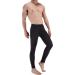 LinvMe Men's Ice Silk See Through Long Pants Slim Leggings Tights One Size Black
