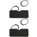 REAVEE 2 Pack Nose Pinching Armless Reading Glasses +2.0 for Women Men - Ultra Thin No Temple Readers with Mini Portable Case in Black - Buy Online on GoSupps.com