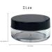 Plastic Jars Round with Black Lids 40 Pieces Mini 10g/10ml Portable Empty Clear Container for Lotion Cream Ointments Travel Make Up Storage Eye shadow Rhinestone Samples - Buy Online on GoSupps.com