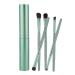 5pcs Portable Cosmetic Brush Set - Green Eye Shadow & Foundation Makeup Tools - International Shipping Available - Buy Online on GoSupps.com