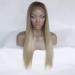 wig Chemical fiber front lace wig female dyeing gradient in the long straight hair wig