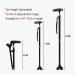 Adjustable Folding Cane Crutches Multifunction Telescopic Cane Lightweight Stick Old one-Button Foldable Easy to Carry Parent's Gift - Buy Online on GoSupps.com