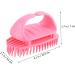 Buy Oatipho Silicone Shampoo Brush for Women - Scalp Massage & Shower Hand Scrubber - Pink - 10.5x7x5.5cm - International Shipping Available - Buy Online on GoSupps.com