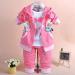 Yao Baby Girls 3 Piece Set - T Shirt, Vest, Pants (2-3 Years) Hot Pink - Buy Online on GoSupps.com