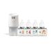 Summer Scent Fill Plug in Air Freshener Kit (Cucumber Melon Grapefruit Vanilla Island Essence and Jasmine Nectar) 4 Refills + Diffuser