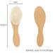 Naroa Natural Baby Hair Brush - Soft Goat Bristles | Safe Wooden Handle | Eco-Friendly Hairbrush for Newborns | Prevent Cradle Cap | Baby Gift - Buy Online on GoSupps.com