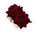 FRCOLOR Red Rose Garland Floral Hair Accessories Bridal Hair Pieces Floral Hair Comb Rose Hair Accessories Rose Flower Comb Fork Comb Wreath Wedding Headgear Flower Hair Accessories medium As Shown