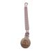 Schlummi Pacifier Chain Wooden Clip Cotton Pacifier Clips for Baby Gift Newborn