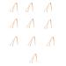 SBTRKT 10 pieces of ultra-fine glass fiber glasses chain beautiful shape strong and durable small and exquisite fashionable new suitable for sunglasses sunglasses pink