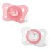 Chicco MINI SOFT Pink 100% Silicone Pacifiers for 2-6 Months - Set of 2 | Multicolored | International Shipping Available - Buy Online on GoSupps.com