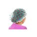 4 Pack Girls Polka Dots Thicken Shower Cap Waterproof Shower Hat Elastic Band Cosmetic Care Bath Cap Keeps Color Off of Hair Kept Hair Dry Kitchen Cap (Blue Polka Dots)