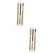 Didiseaon 4 Pcs Eyebrow Pencil Brush Long Lasting Eyebrow Pencils Eyebrow Crayon Waterproof Brown Kit Wooden 1 count (Pack of 1) As Shownx2pcs