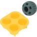 2pcs Puppy Treat Tray Mold Reusable Dog Fillable Treat Tay for Small Dogs Easy to Fill with Wet FoodYogurtPeanut Butter (Yellow Quadrate Green Round) - Buy Online on GoSupps.com
