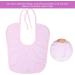 Adult Bib Reusable Waterproof Bibs For Adults Food Protectors Clothing Protector (31 * 42-Light pink) - Buy Online on GoSupps.com