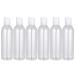 Beaupretty 6PCs 250ml squeeze bottles plastic bottles Press cover Travel bottles Portable empty lotion cosmetic bottles (transparent) Transparent color