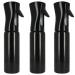 Nanoprotect spray bottle black |3 pieces |300 ml |Spray bottle UsableFine fog |Fine robbers ideal as a hairdressing bottle water spray bottle and for flowers