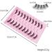 AYNKH False Eyelashes 10 Pairs Half Lashes Natural Looking Eye Lashes Wispy Eyelashes Cat Eye Wispy Corner Lashes Reusable 3/4 Transparent Fake Lashes with Clip - Buy Online on GoSupps.com