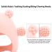Baby Little Bear Silicone Teething Toy for 3-12 Months Infants - Anti-Dropping Wrist Teether Mitten - Sensory Chew Toy (Pink) - Buy Online on GoSupps.com
