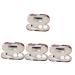 Healeved 4 sets glasses case with double usage purpose glasses case and storage suitcase holder for jaw coach container clipper guards portable travel storage box