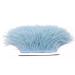 FQTANJU 2 Yards Soft & Natural Ostrich Feathers Fringe Trims Ribbon Used for Dress, Sewing, Craft Clothing, Lighting Decoration, Clothing DIY, etc. (Light Blue)