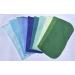 Set of 10 Assorted Blues and Greens 1 Ply Flannel Little Wipes - 8x8 Inches - Buy Online on GoSupps.com