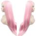 Xiweiya Long Silky Straight Pink Hair Wig - Synthetic Lace Front Wig for Women | Heat Resistant Fiber Middle Part Cosplay Ready - Buy Online on GoSupps.com