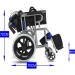 Rolling Walkers Transport Wheelchair Lightweight Elderly Wheelchair Handicapped Mobility Device Portable for Seniors Handicapped Self-Propelled Wheelchair Red- - Buy Online on GoSupps.com