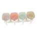 Zerodeko Seasoning Jar 1 Set Combination Seasoning Box Simple Spoon Cover Kitchen Pots 31.5x8.5cm White