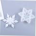 Tofficu Pendant Mold Clear Resin Epoxy Silicone Snowflake Molds Transparent Silicone Mould 3d Decorations - Buy Online on GoSupps.com