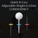YATTA GOLF Telos Premium Adjustable Golf Tees - Unbreakable Tees for Consistent Tee Offs and Improved Scores - Ice Blue (3 Tees) - Buy Online on GoSupps.com