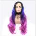 BGHJUE Wig Accessories Women Synthetic Wig Dark Root High Temperature Hair Wig Natural Headline Large Colored Waves