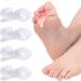 Orthopedic Toe Separators 2 Pairs - Gel Toe Spacers for Bunions, Hammer Toes, Calluses - Men & Women - Transparent - Buy Online on GoSupps.com