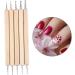 Buy Bontannd 5-Piece 2 Way Wooden Dotting Pen Set - Nail Art Dotting Tools Kit for Perfect Marching Insulation - Buy Online on GoSupps.com