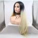 SHIYID Natural Black Blonde Lace Front Wigs Silky Straight Heat Resistant Synthetic Wigs for Women | Shop Internationally - Buy Online on GoSupps.com