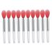 Silicone Lip Brushes Mini Lip Scrub Exfoliating Brush Reusable Lip Balm Applicators 10pcs for Lip Care Lip Gloss Lip Masks Eyeshadow Pink