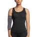 Tommie Copper Infrared Compression Elbow Sleeve Warming Elbow Support & Stability Slate Grey Medium SLATE GREY Medium