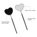 Professional Heart Shaped Lash Mirror - Portable Stainless Steel Makeup Mirror for Eyelash Extensions | Detachable Design for Lash Extension Supplies - Buy Online on GoSupps.com
