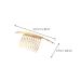 Lurrose 2Pcs French Twist Comb - Alloy Metal Hair Clips for Bridal Wedding - Elegant Women's Hair Accessories for International Shipping - Buy Online on GoSupps.com