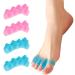 ZnnaYoha Toe Separators for Women/Men (4 PCS) Soft Toe Spacers Bunion Corrector for Women/Men Gel Toe Spacers for Foot Pain Relief (Pink/Blue) Universal Size