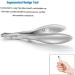 FERYES Cuticle Nippers - Professional Stainless Steel 1/2 Jaw Trimmer Scissors for Precise Nail Care | Double Springs Pedicure Manicure Tool FL-N300 Silver - Buy Online on GoSupps.com
