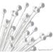 100 Solid Sterling Silver Ball Head Pins - 1.6 Long, 24 Gauge Wire, Bead Tip 1.5mm - Made in USA - Buy Online on GoSupps.com