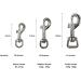 Biothane Dog Leash for Small & Large Dogs | Adjustable 2m - 5m | Olive Silver Hook (9mm/13mm/16mm) - Buy Online on GoSupps.com