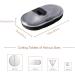 Pill Cutter & Splitter - Safe Tablet Splitter with Stainless Steel Blade 5-Compartment Pill Box | Cut Vitamins & Medications Easily - Buy Online on GoSupps.com